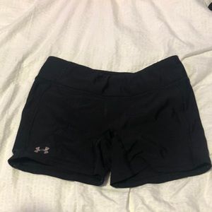 Black Spandex Under Armour Shorts